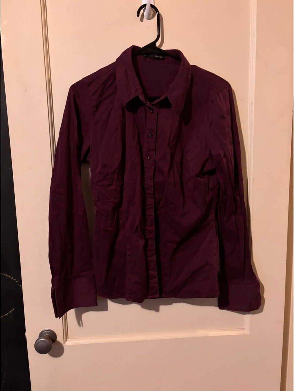Maurices purple button-up shirt Large